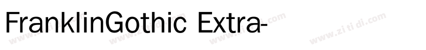 FranklinGothic Extra字体转换